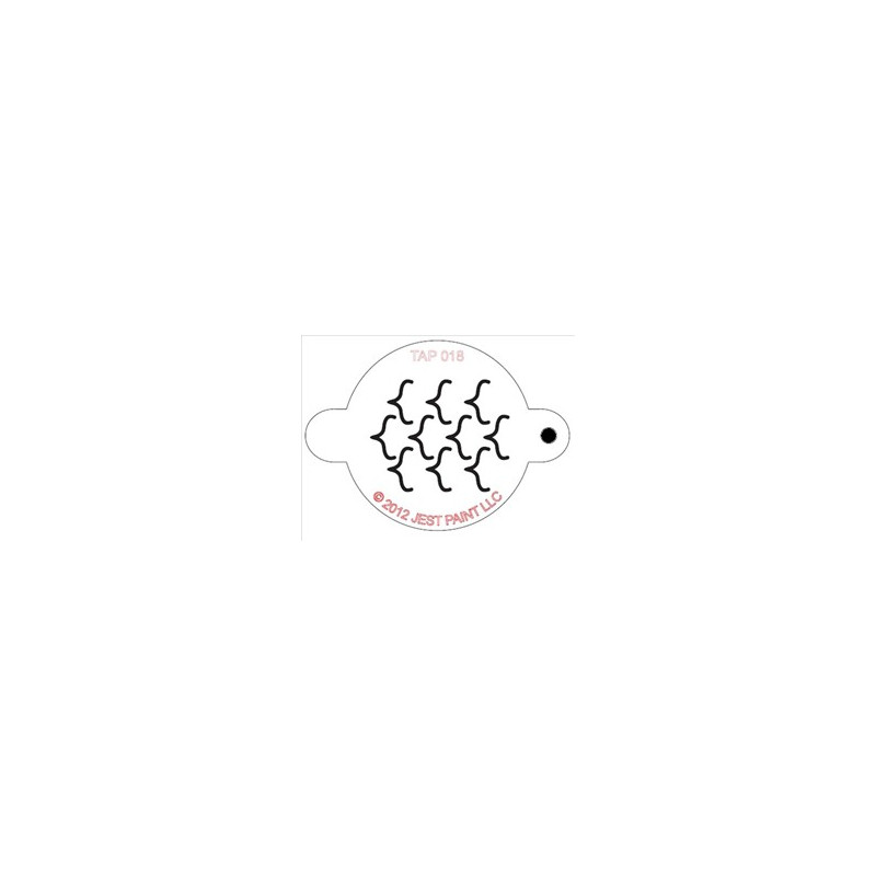TAP Stencil Outlined Scales 018
