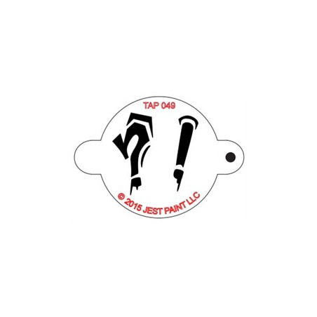 TAP Stencil Graffiti Punctuation Marks 049