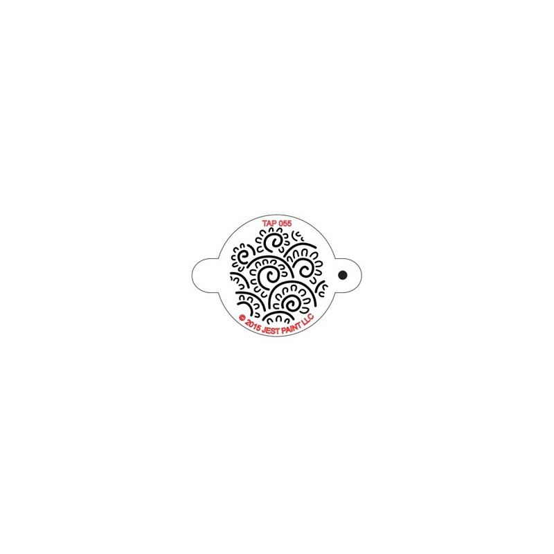 TAP Stencil Henna Floral Swirls 055