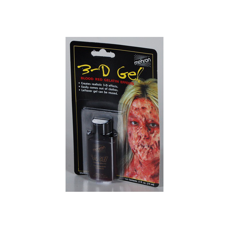 3D Gelatin Gel Blood Red