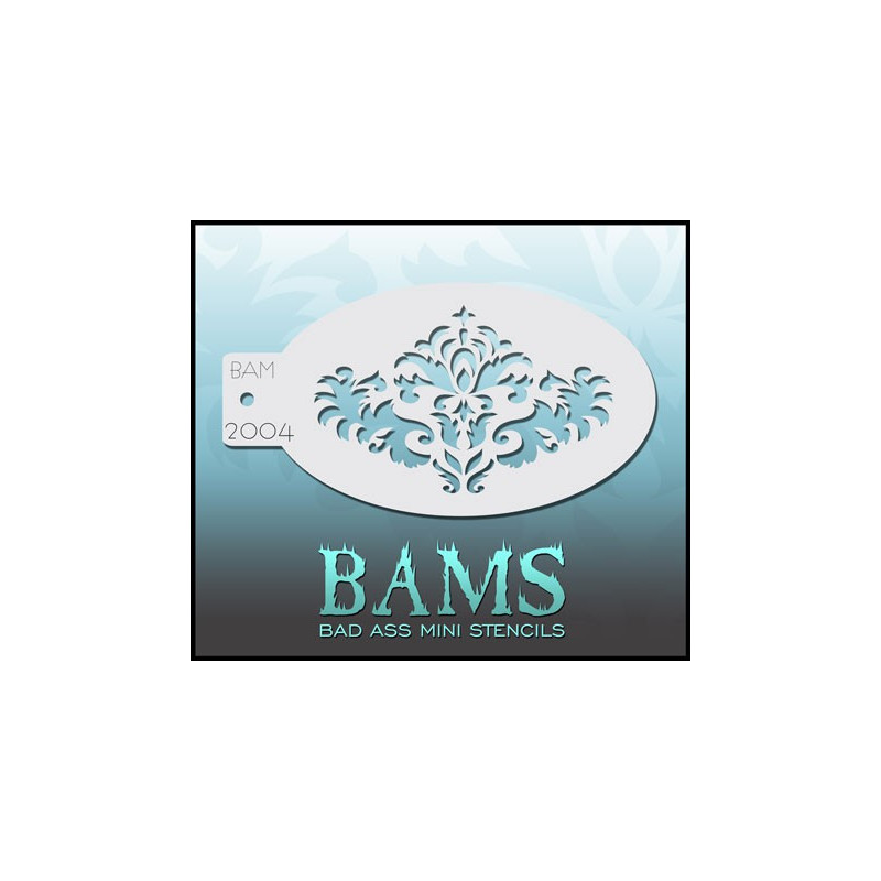 Schmink & Facepaint | Schmink sjabloon | BAM2004 | Barok ornament