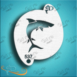 Haai - Schminksjabloon Diva Stencils