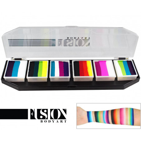 Fusion Splitcake Palette - Rainbow Burst