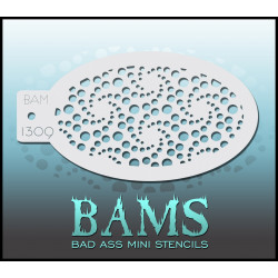 Schmink & Facepaint | Schmink sjabloon | BAM1309 | Stippen swirl
