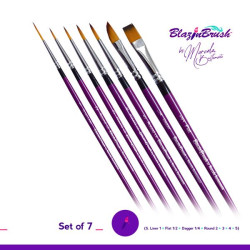 Blazin Brushes - Basic set of 7