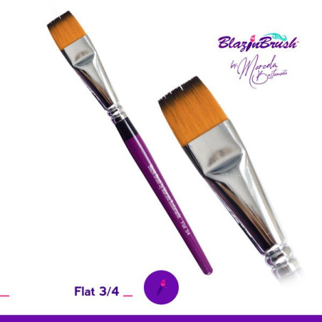 Flat Brush 3/4  - Blazin Brushes