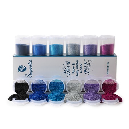 Glitter 6-pack - Morning Sky