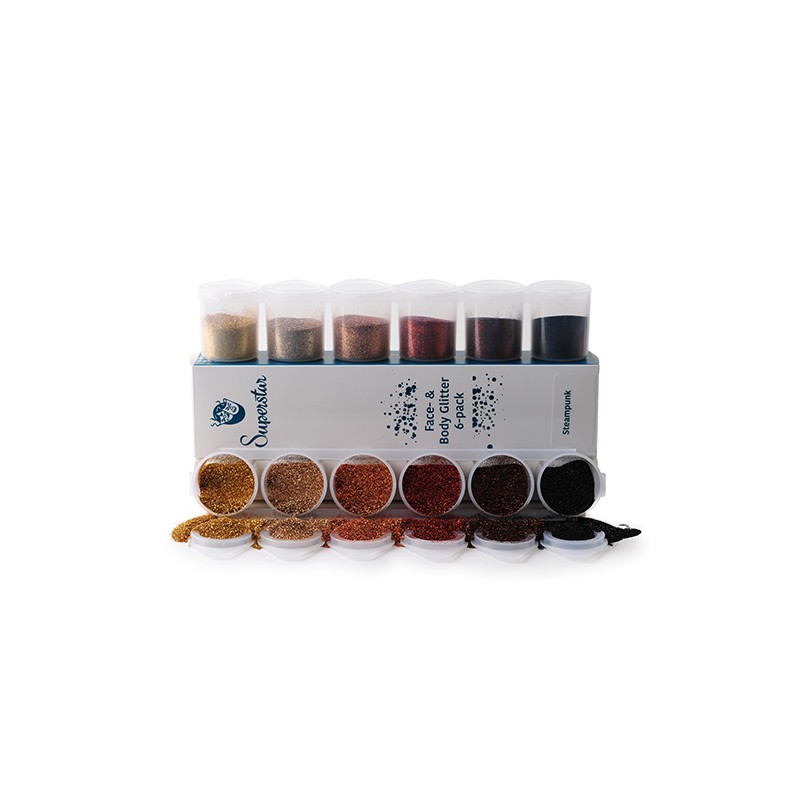Glitters 6-pack - Steampunk