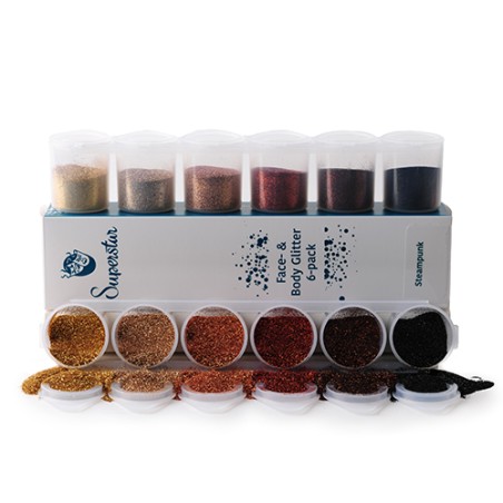 Glitters 6-pack - Steampunk