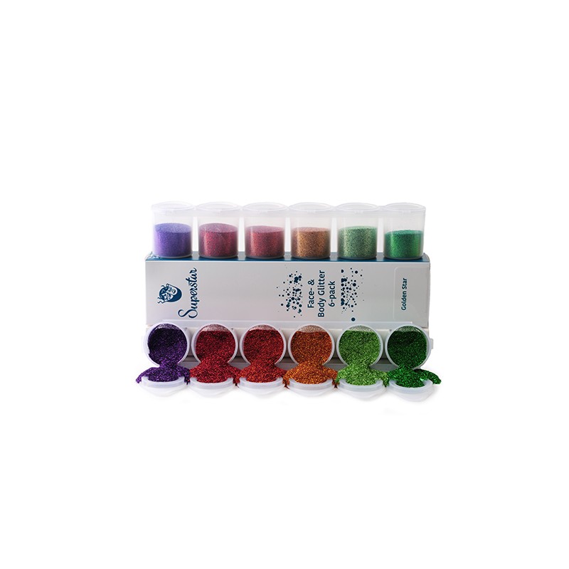 Cosmetic Glitters 6-pack - Halloween