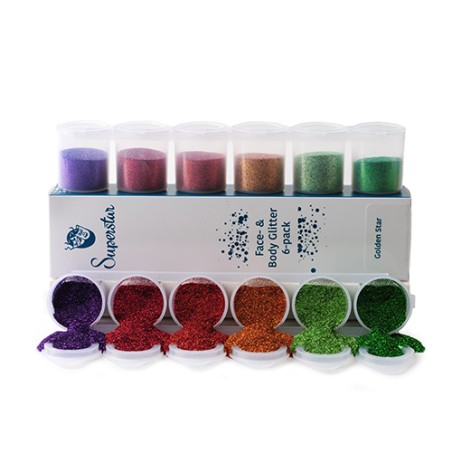 Cosmetic Glitters 6-pack - Halloween