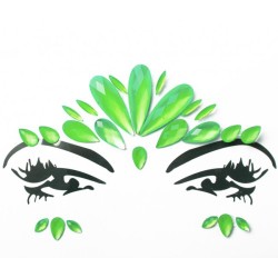 Face Jewels Neon Glow - Green