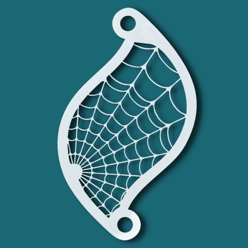 Superstar Schminksjabloon - Spiderweb