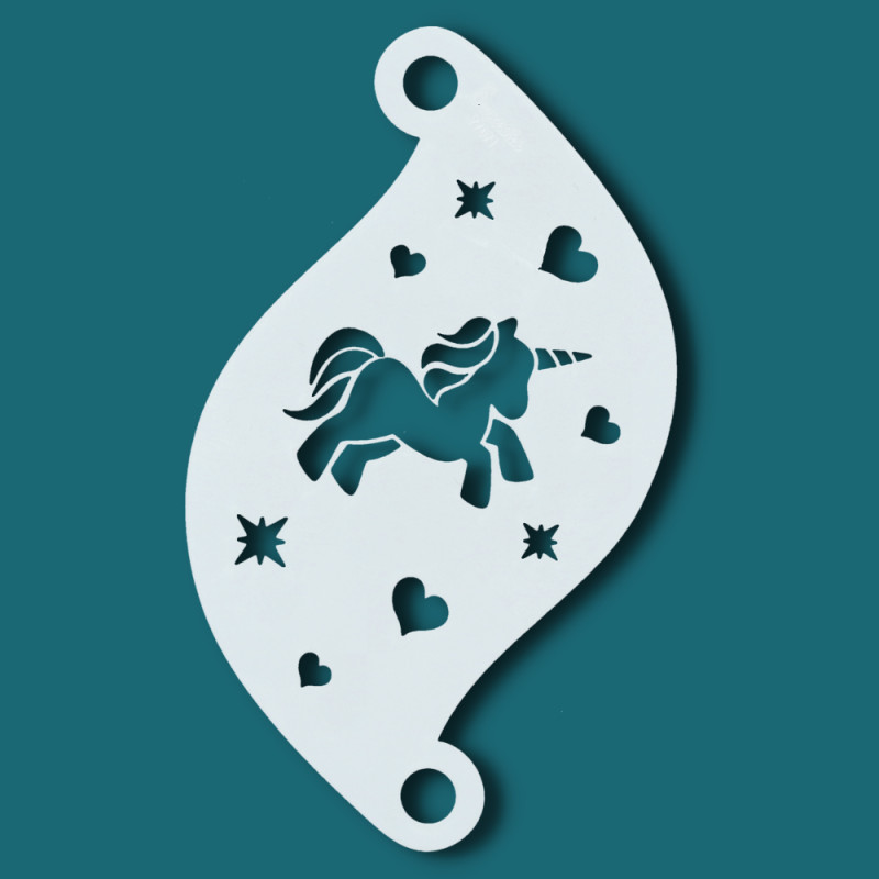 Superstar Schminksjabloon - Charming Unicorn