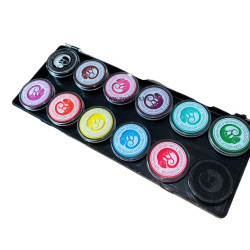 Cameleon Schminkpalet  - Adult Disco UV 12 kleuren