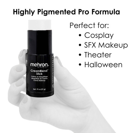 Mehron CreamBlend Stick | Hooggepigmenteerde crèmemake-up | Direct uit voorraad leverbaar