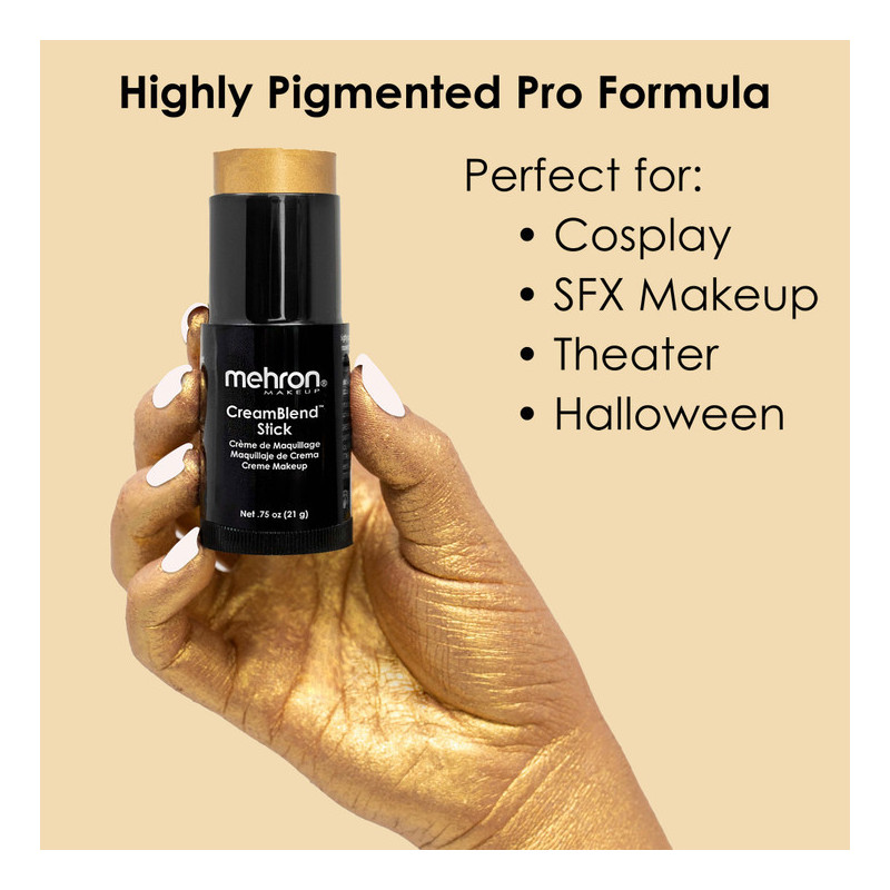 Mehron CreamBlend Stick | Hooggepigmenteerde crèmemake-up | Direct uit voorraad leverbaar