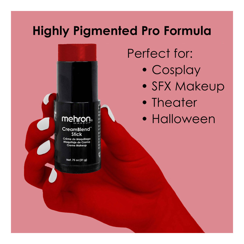 Mehron CreamBlend Stick | Hooggepigmenteerde crèmemake-up | Direct uit voorraad leverbaar