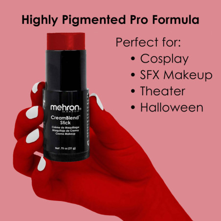 Mehron CreamBlend Stick | Hooggepigmenteerde crèmemake-up | Direct uit voorraad leverbaar