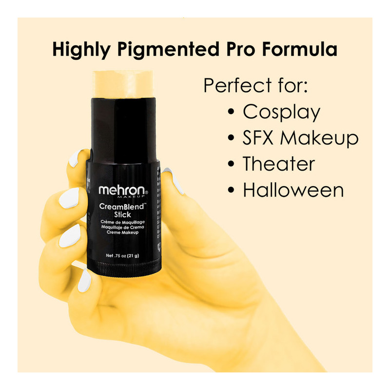 Mehron CreamBlend Stick | Hooggepigmenteerde crèmemake-up | Direct uit voorraad leverbaar