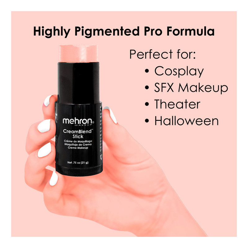 Mehron CreamBlend Stick | Hooggepigmenteerde crèmemake-up | Direct uit voorraad leverbaar
