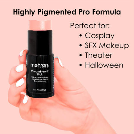 Mehron CreamBlend Stick | Hooggepigmenteerde crèmemake-up | Direct uit voorraad leverbaar