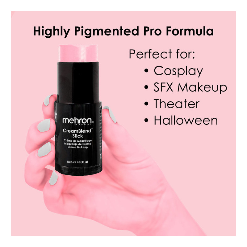 Mehron CreamBlend Stick | Hooggepigmenteerde crèmemake-up | Direct uit voorraad leverbaar