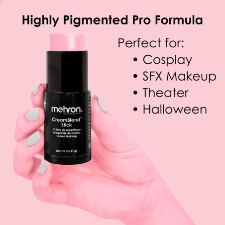 Mehron CreamBlend Stick | Hooggepigmenteerde crèmemake-up | Direct uit voorraad leverbaar