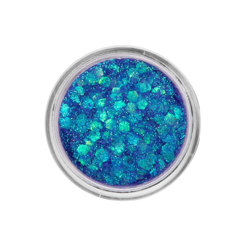 PartyXplosion | Face- & Bodyart Glitters Creme| Festivalglitter | Deep Blue Something