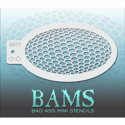 Schmink & Facepaint | Schmink sjabloon | BAM1216 | Honingraat