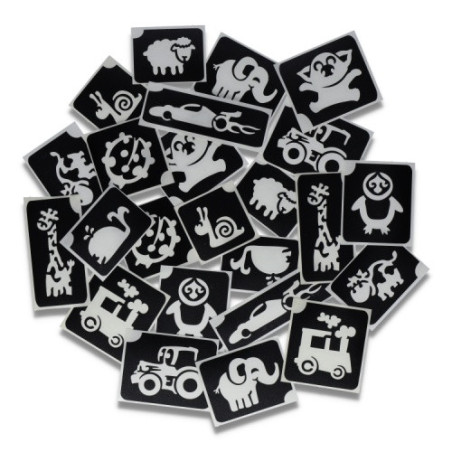 Superstar Glittertattoo Set CUTE XL | 24 schattig sjablonen