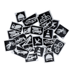 Superstar Glittertattoo Set ON THE ROAD| 24 schattig sjablonen