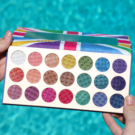 Rude United Shimmerdom - 21 Shimmer Eyeshadow Palette