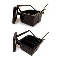 Een handige waterbak voor al uw penselen vindt u bij Noddies