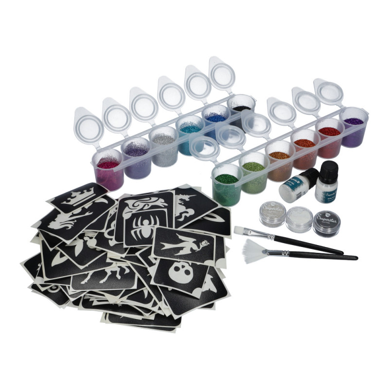 Superstar PRO Kit Professional Kit for Glitter Tattoos