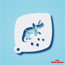 Schmink & Facepaint | MRQ Schminksjabloon | Dino Trudy 4