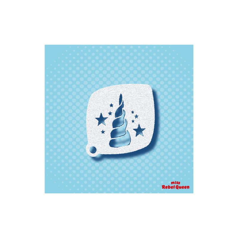 Schmink & Facepaint | MRQ Schminksjabloon | Unicorn Horn