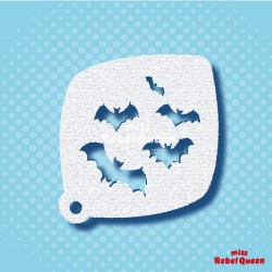 MRQ Schminksjabloon | Facepaint Stencil | Bats Vleermuis