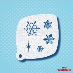 Schmink & Facepaint | MRQ Schminksjabloon | Snowflakes