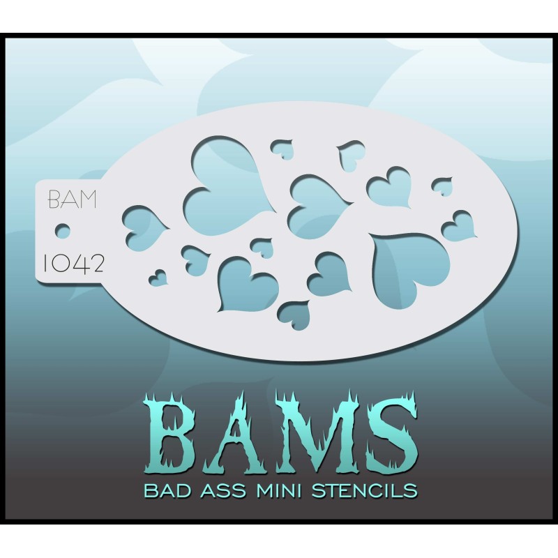 Schmink & Facepaint | Schmink sjabloon | BAM1042 | Hartjes