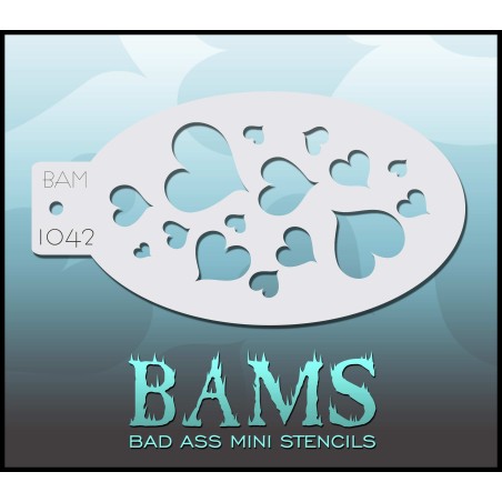 Schmink & Facepaint | Schmink sjabloon | BAM1042 | Hartjes