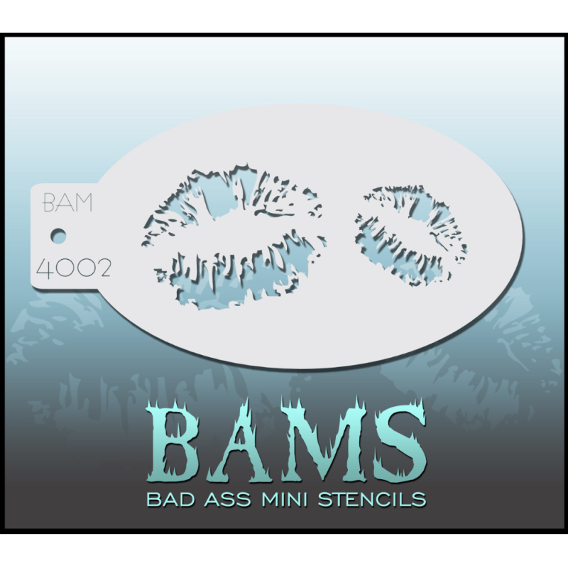 Schmink & Facepaint | Schmink sjabloon | BAM4002 | Kissing Lips