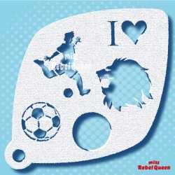 Schminksjabloon - EK Voetbal make-up