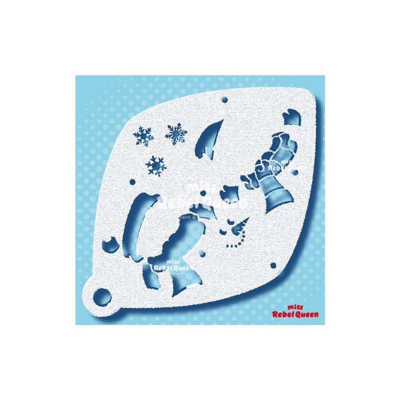 Let it Snow man Large 3staps - MRQ Stencils