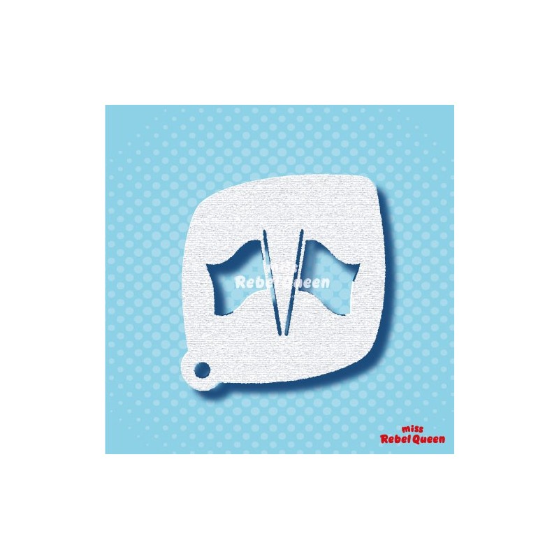 Schmink & Facepaint | MRQ Schminksjabloon | Vlaggetjes Koningsdag