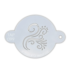 TAP Schmink Stencil | Face Painting & Airbrush Sjabloon | TAP Schminksjabloon |  - Swirl Detail 099