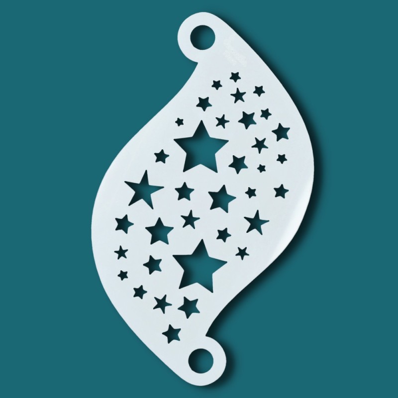 Schminksjabloon voor details | Superstar Schminksjabloon - Stars