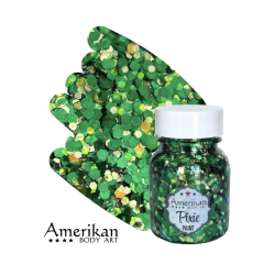 Pixie Paint Glitter | Absinte Green 30 gr | Voor huid & haar | uit voorraad leverbaar