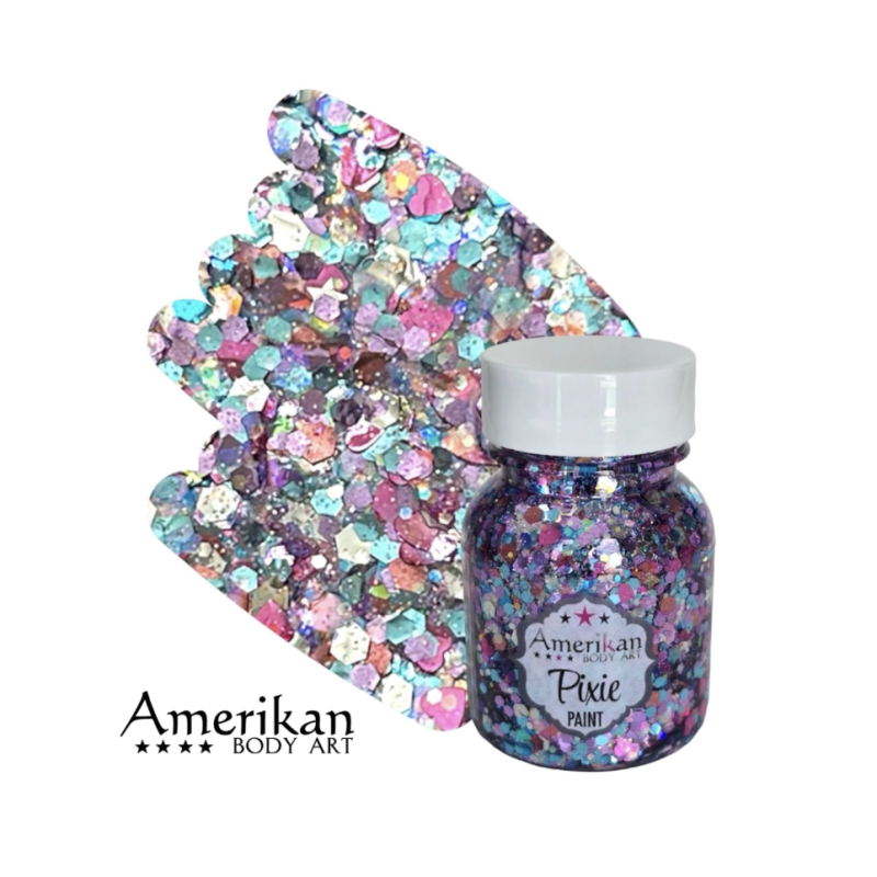 Pixie Paint Glittergel | Cupcake Day 30gr | Voor huid & haar | uit voorraad leverbaar