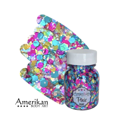 Pixie Paint Glittergel |  Happy 30gr. | Voor huid & haar | uit voorraad leverbaar